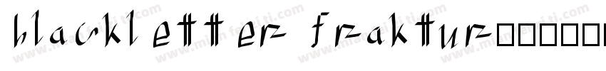 blackletter fraktur字体转换